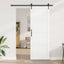 Skydedør ORKDAL Hvid og sort 83 x 232 cm Massivt fyrretræ
