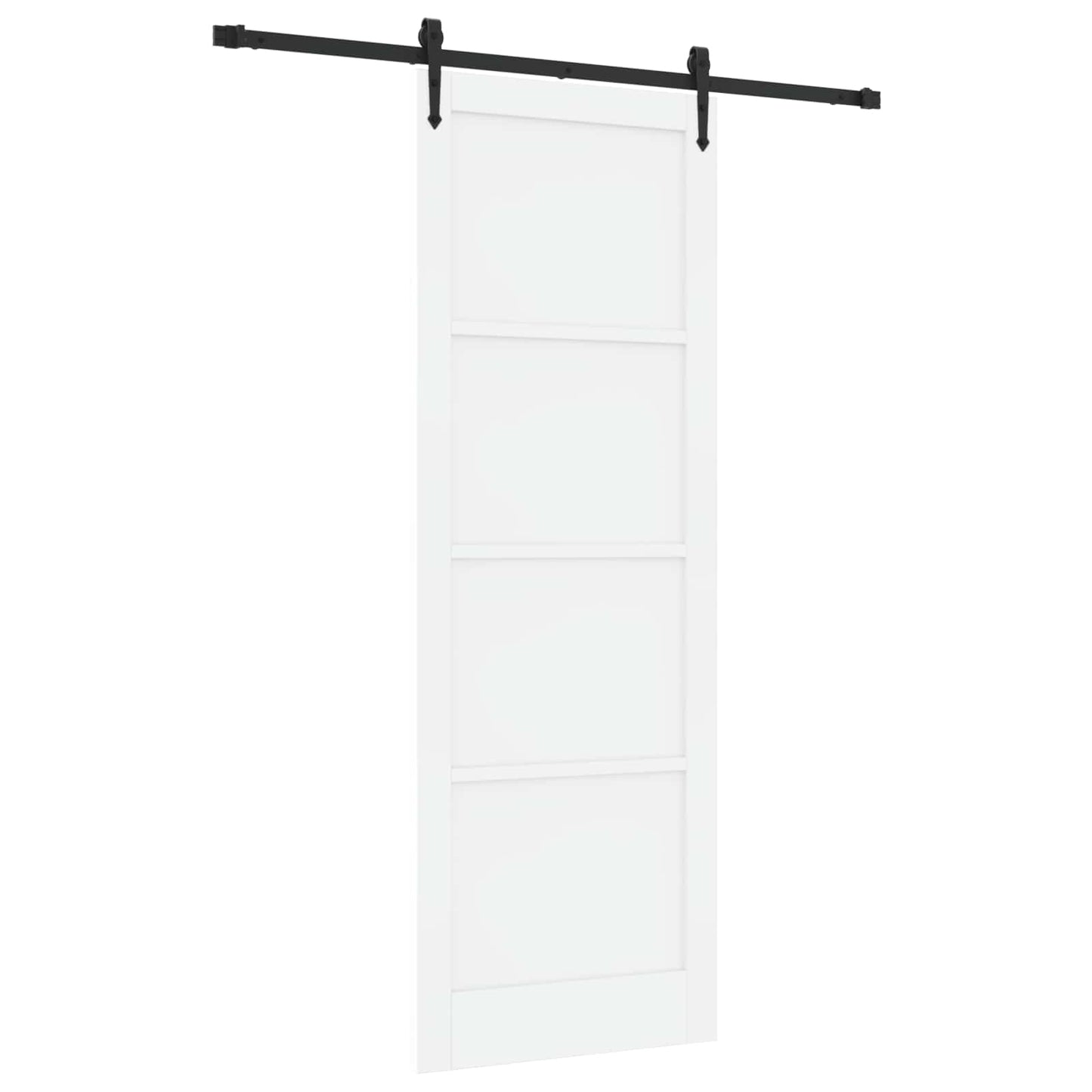 Skydedør ORKDAL Hvid og sort 83 x 232 cm Massivt fyrretræ