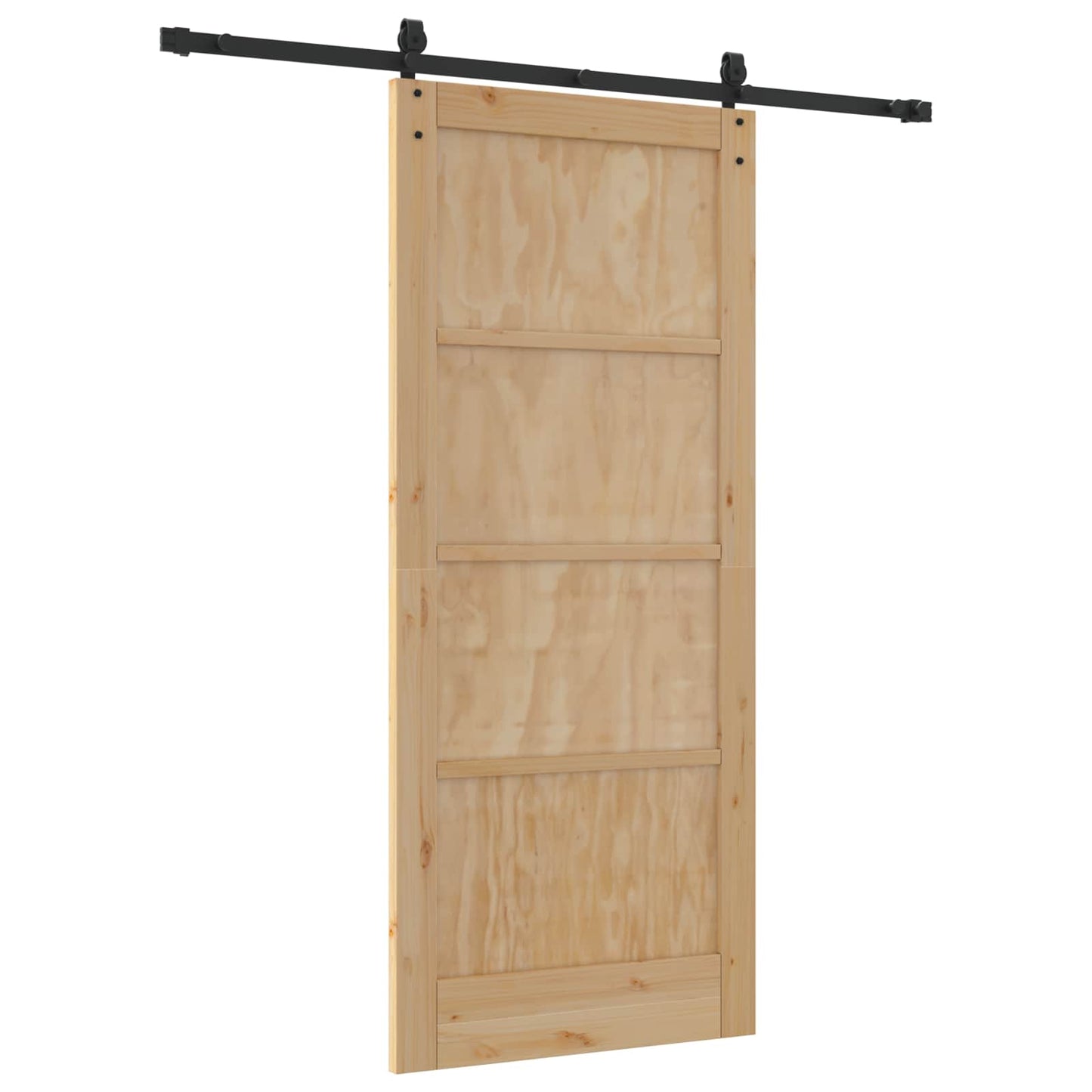 Skydedør ORKDAL Naturfarvet og sort 86 x 198,5 cm
