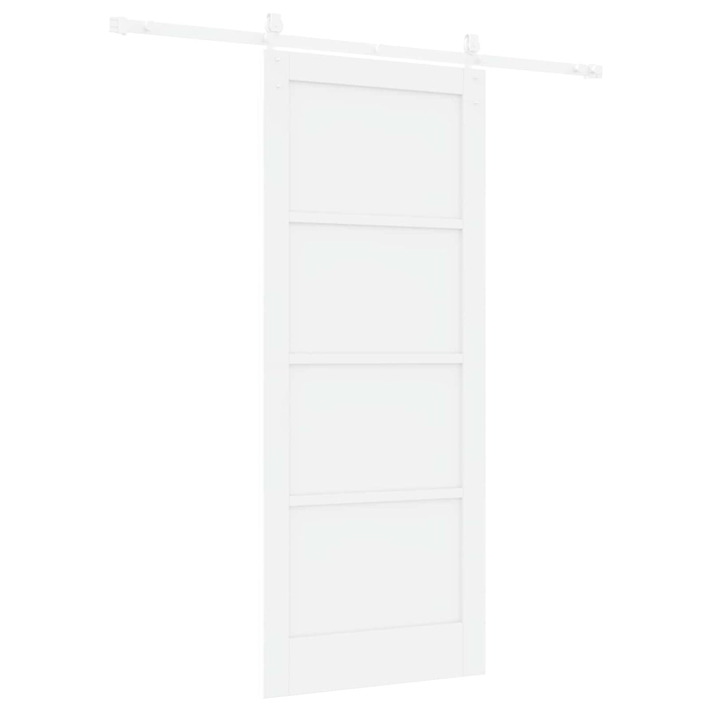 Skydedør ORKDAL Hvid 83 x 202 cm Massivt fyrretræ