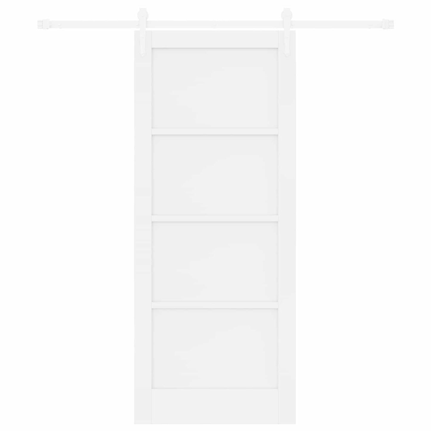 Skydedør ORKDAL Hvid 83 x 202 cm Massivt fyrretræ