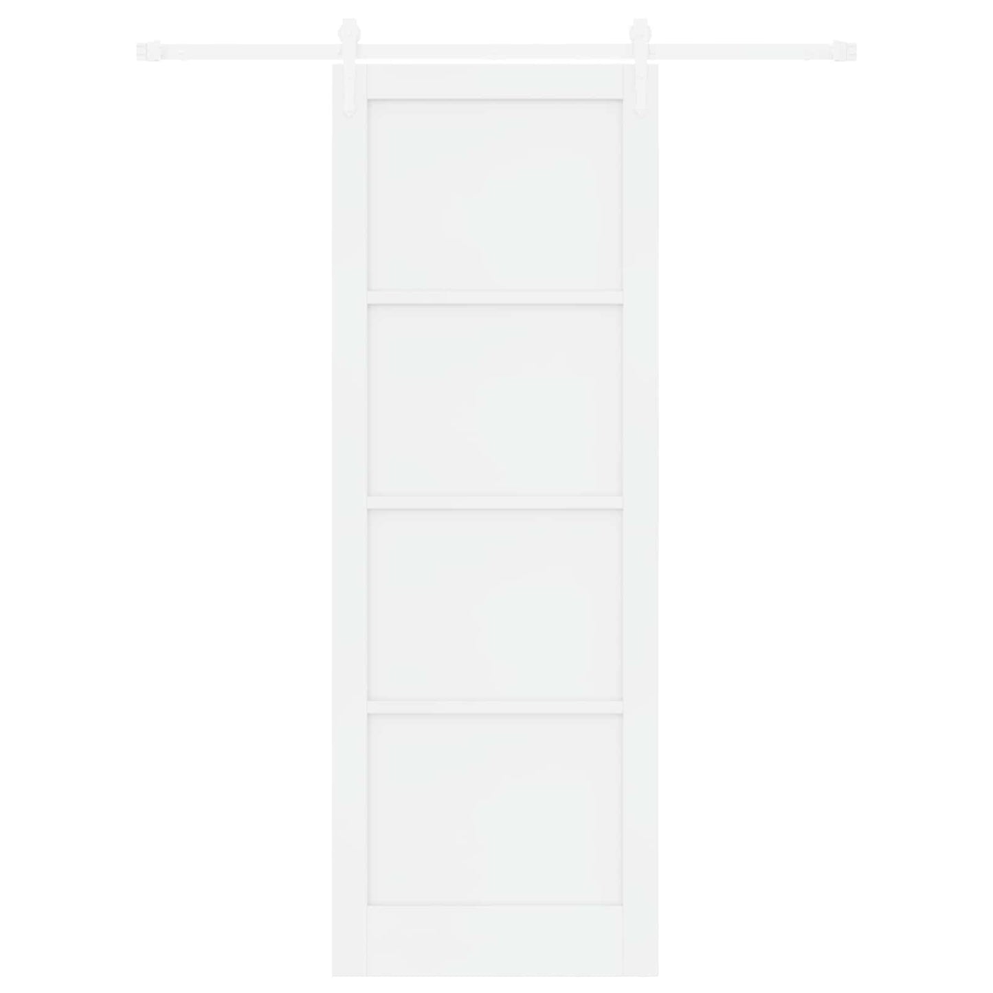 Skydedør ORKDAL Hvid 83 x 232 cm Massivt fyrretræ