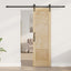 Skydedør ORKDAL Naturfarvet og sort 61 x 198,5 cm