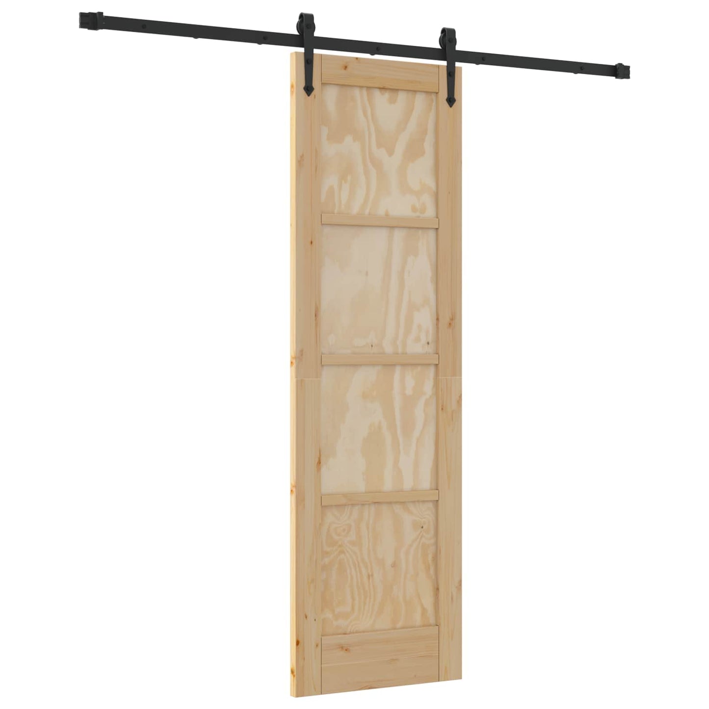 Skydedør ORKDAL Naturfarvet og sort 61 x 198,5 cm