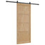 Skydedør ORKDAL Naturfarvet og sort 86 x 211 cm
