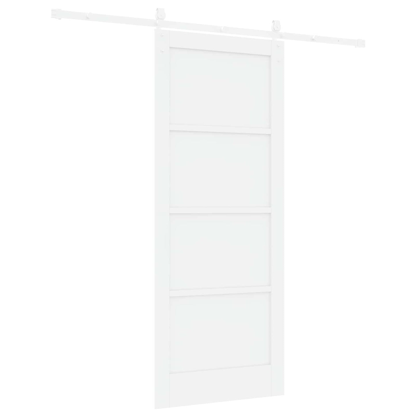 Skydedør ORKDAL Hvid 83 x 202 cm Massivt fyrretræ