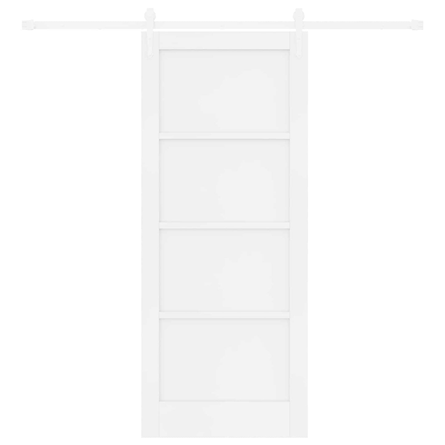 Skydedør ORKDAL Hvid 83 x 202 cm Massivt fyrretræ