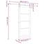 Skydedør ORKDAL Hvid 83 x 202 cm Massivt fyrretræ