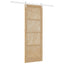 Skydedør ORKDAL Natur og hvid 83 x 232 cm Massivt fyrretræ
