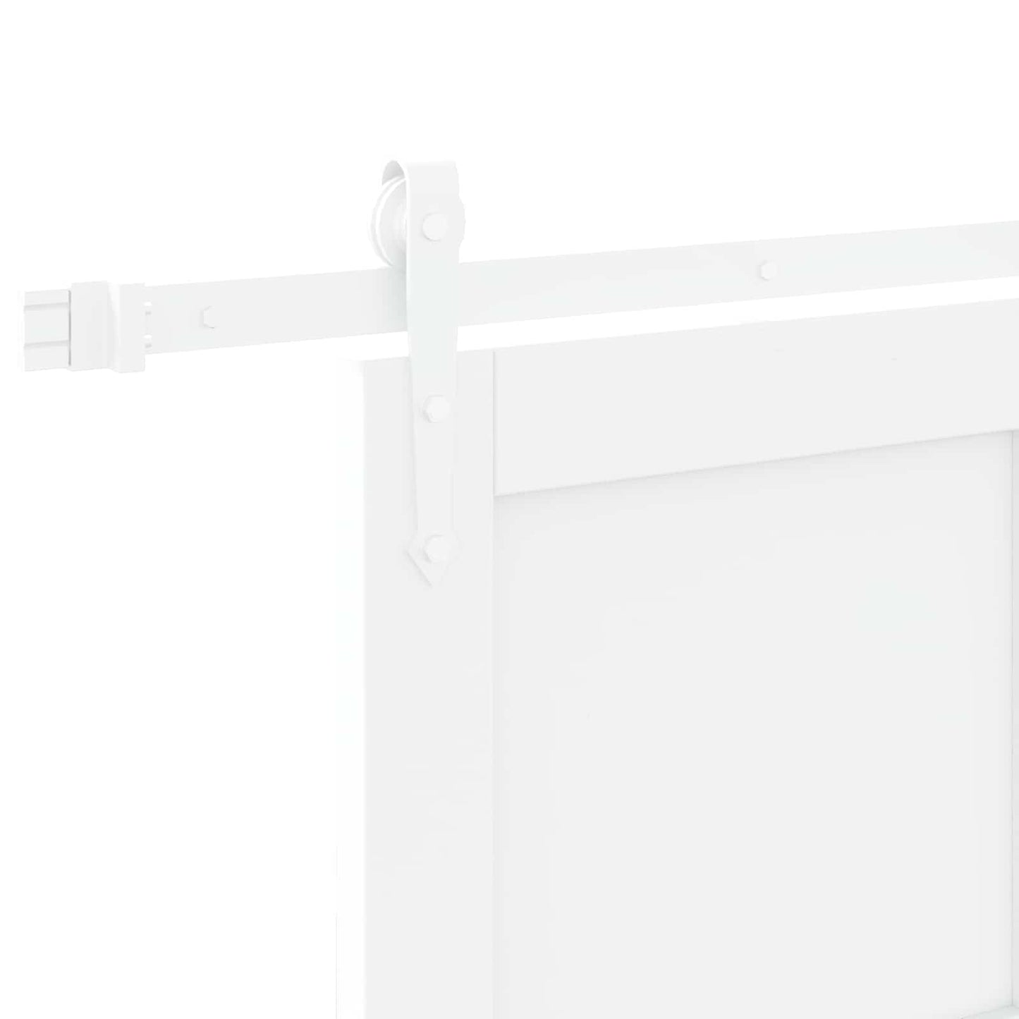Skydedør ORKDAL Hvid 83 x 232 cm Massivt fyrretræ