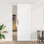 Skydedør ORKDAL Hvid 83 x 232 cm Massivt fyrretræ