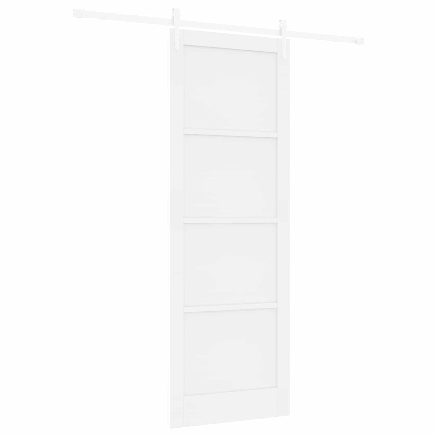 Skydedør ORKDAL Hvid 83 x 232 cm Massivt fyrretræ