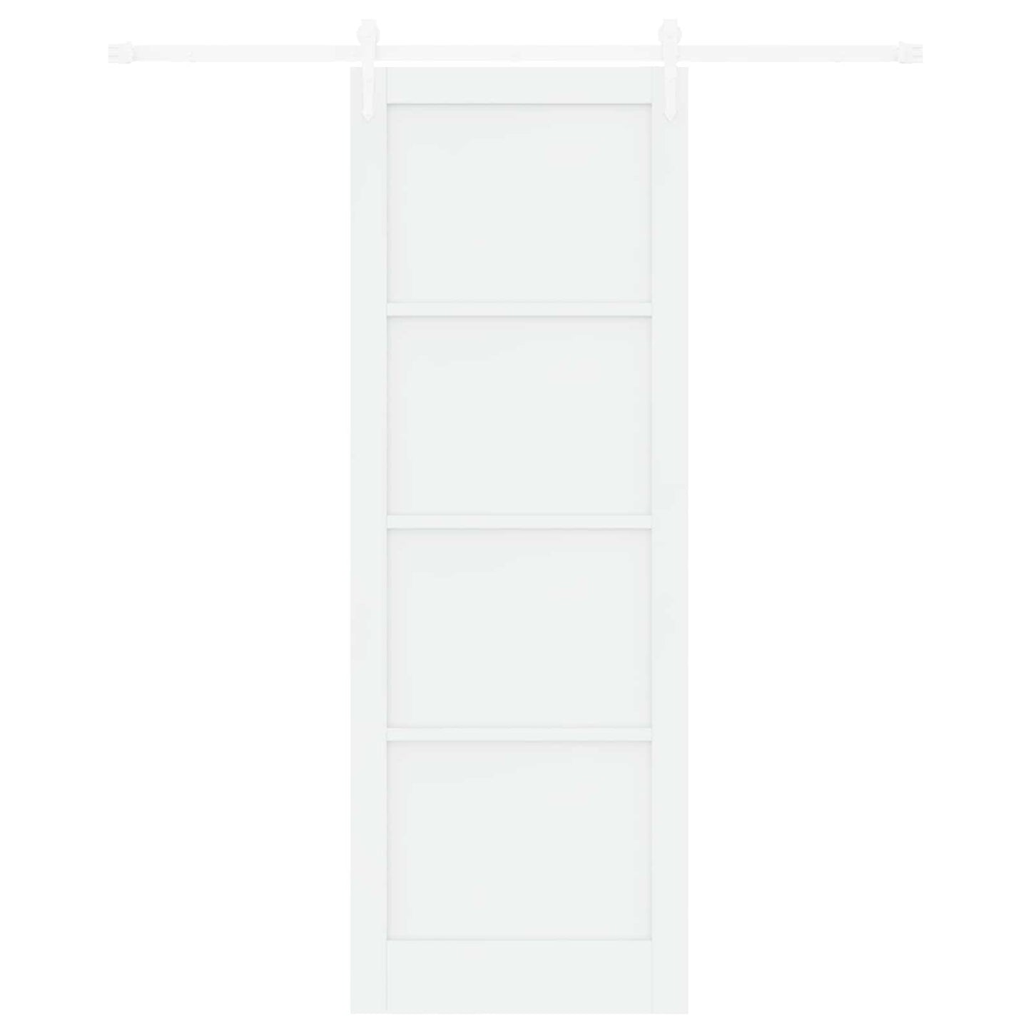 Skydedør ORKDAL Hvid 83 x 232 cm Massivt fyrretræ