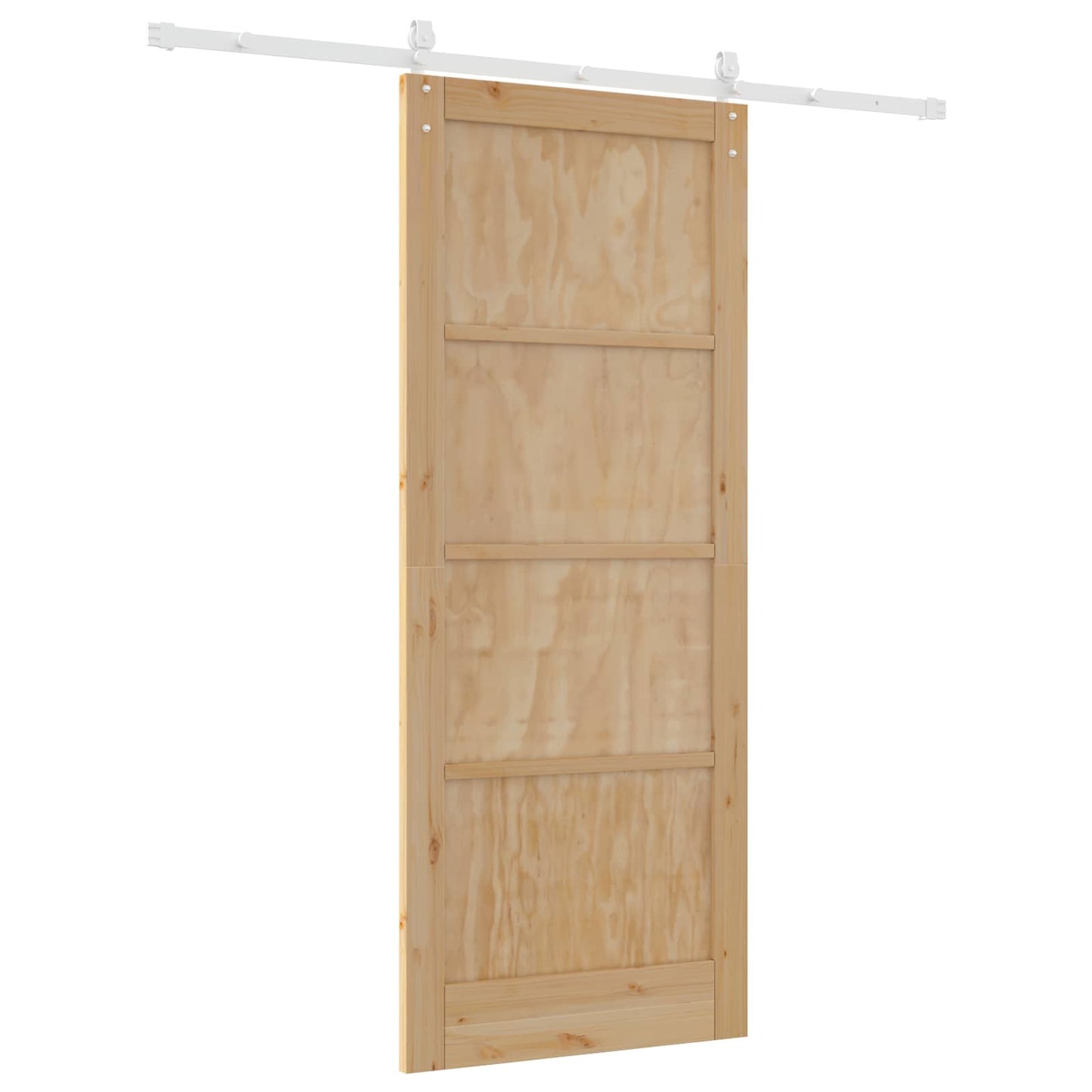 Skydedør ORKDAL Natur og hvid 86 x 211 cm Massivt fyrretræ