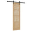 Skydedør ORKDAL Naturfarvet 61 x 198,5 cm Massivt fyrretræ