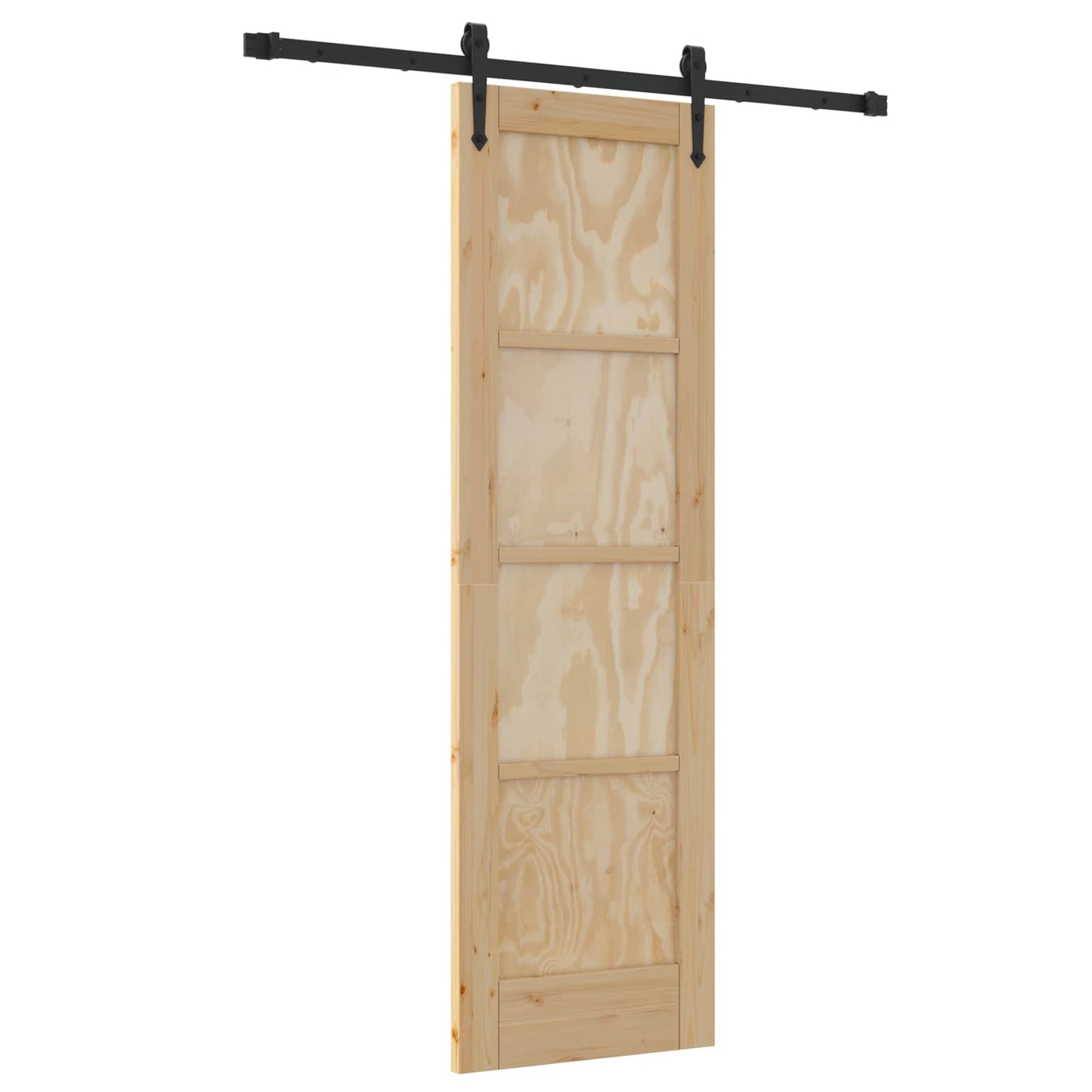 Skydedør ORKDAL Naturfarvet 61 x 198,5 cm Massivt fyrretræ