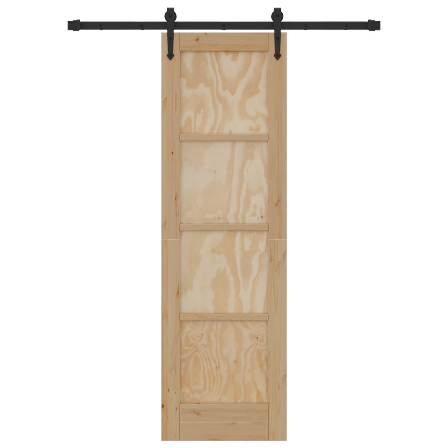 Skydedør ORKDAL Naturfarvet 61 x 198,5 cm Massivt fyrretræ