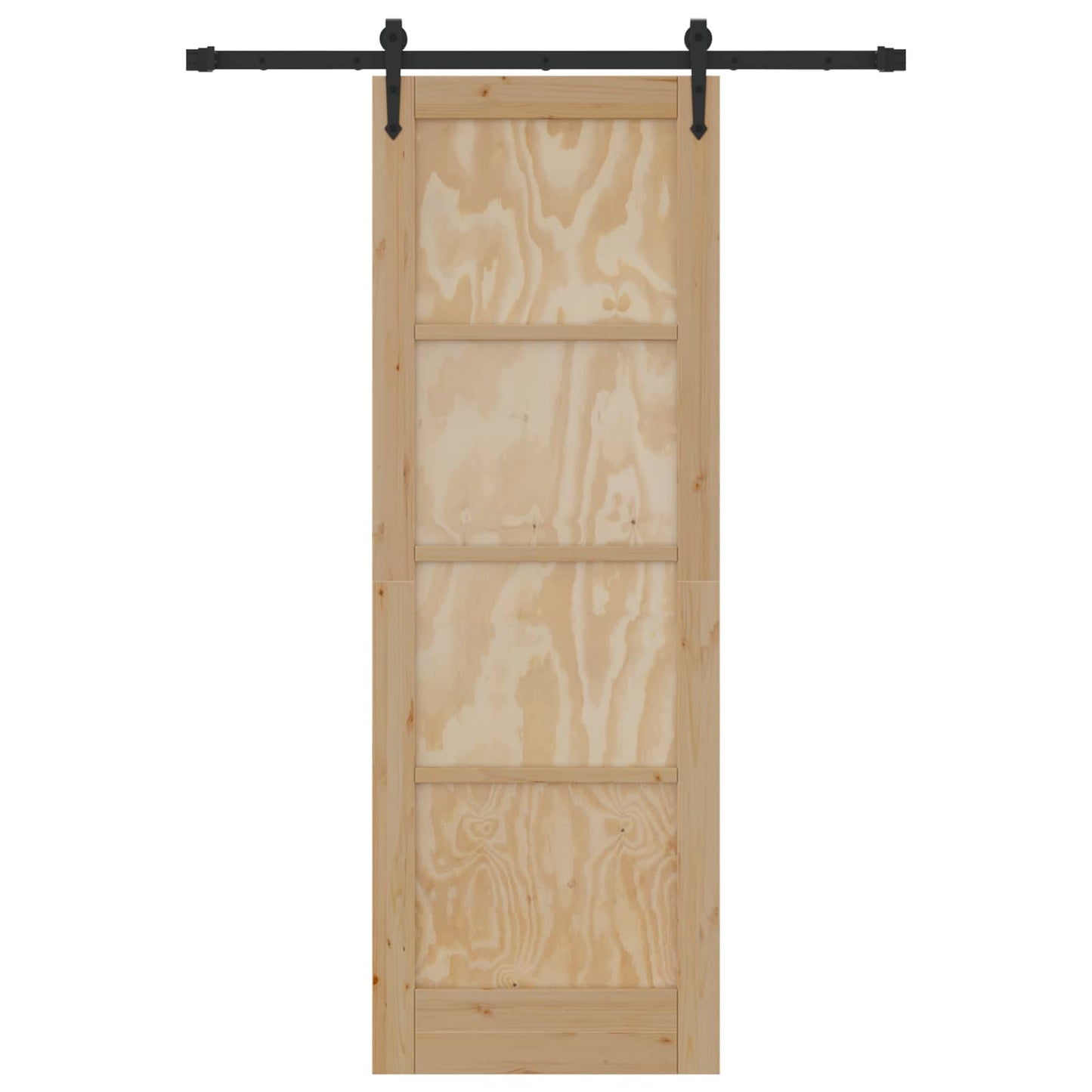 Skydedør ORKDAL Naturfarvet 73,5 x 211 cm Massivt fyrretræ