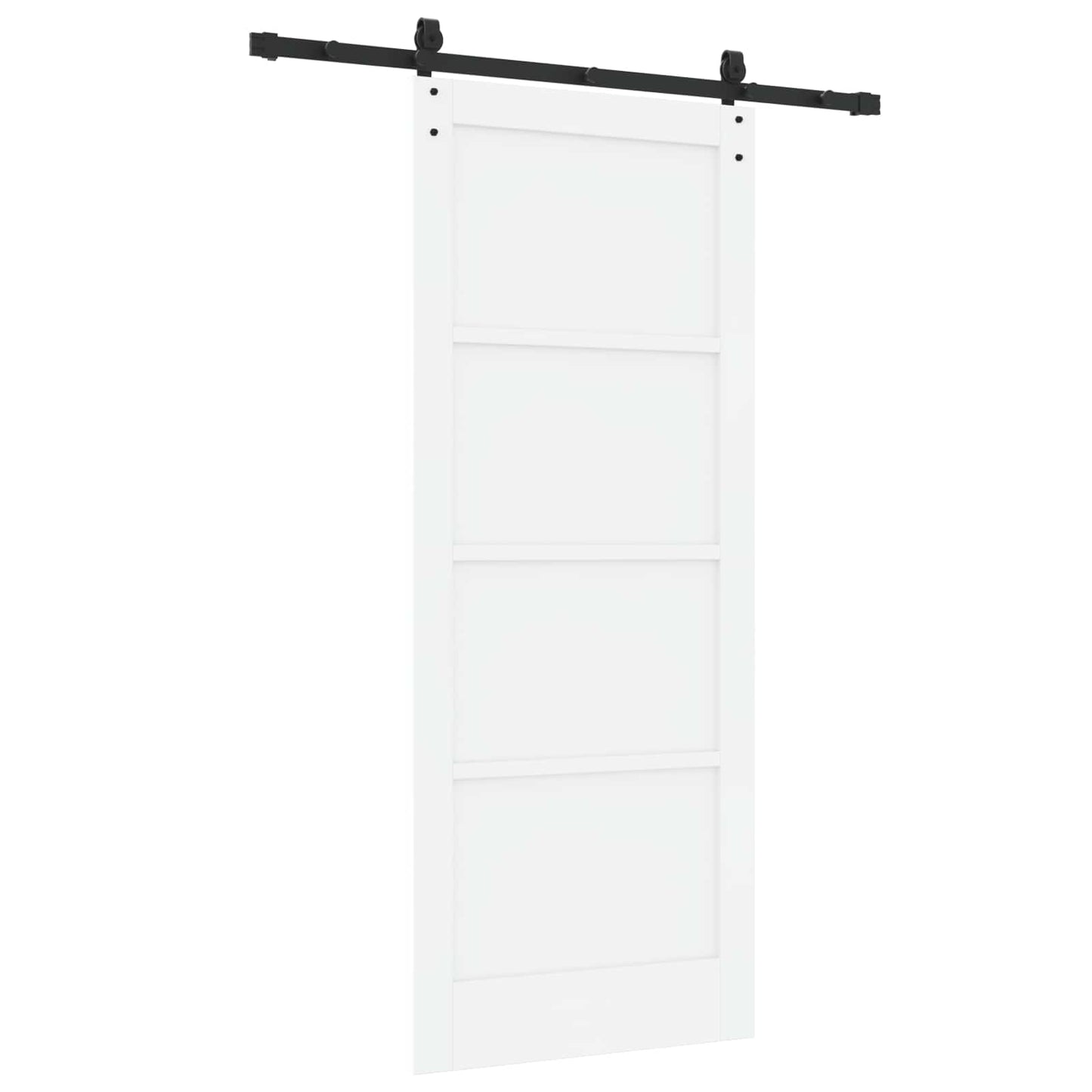 Skydedør ORKDAL Hvid 83 x 202 cm Massivt fyrretræ