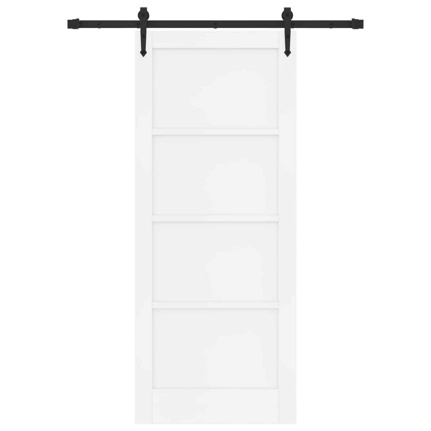 Skydedør ORKDAL Hvid 83 x 202 cm Massivt fyrretræ