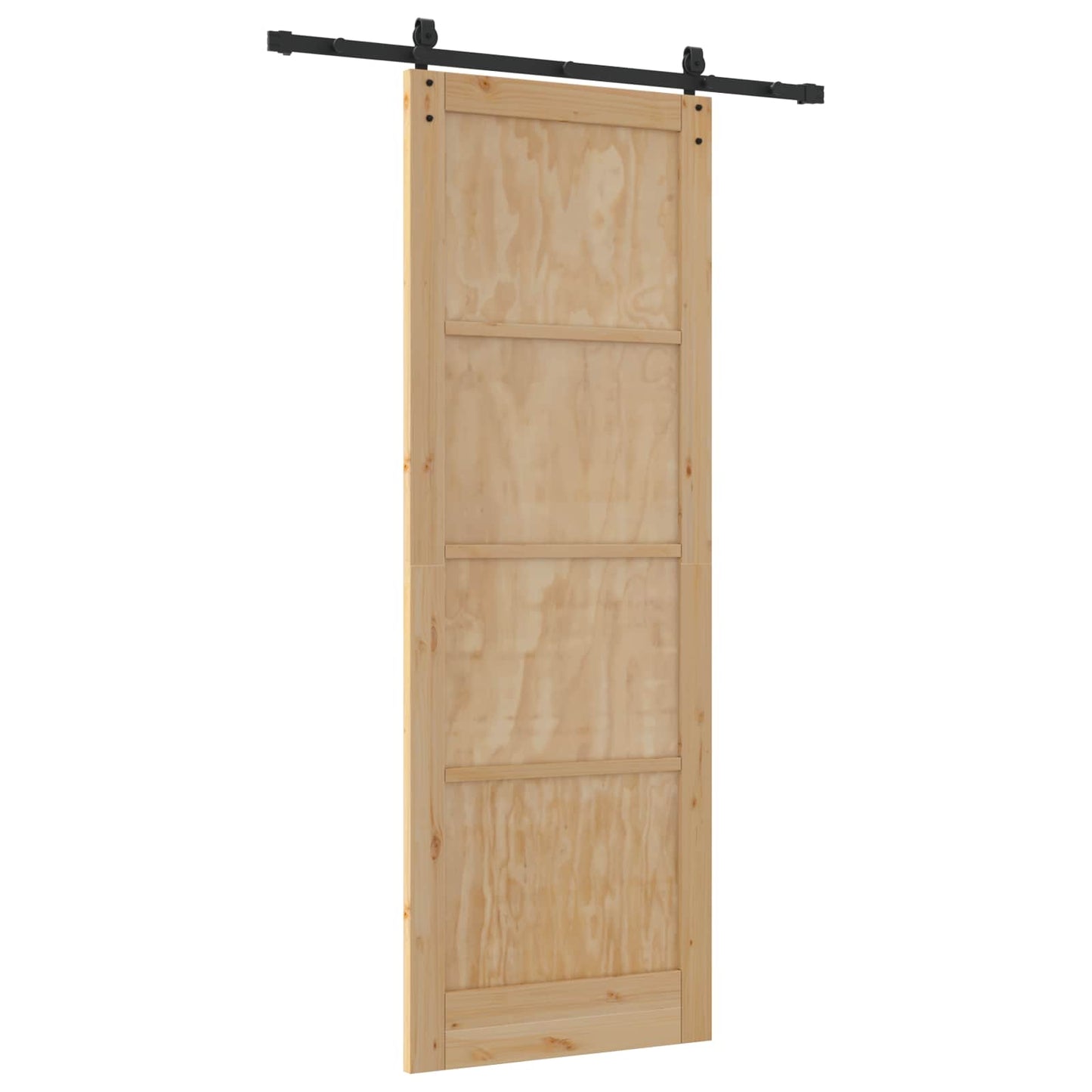 Skydedør ORKDAL Naturfarvet 83 x 232 cm Massivt fyrretræ