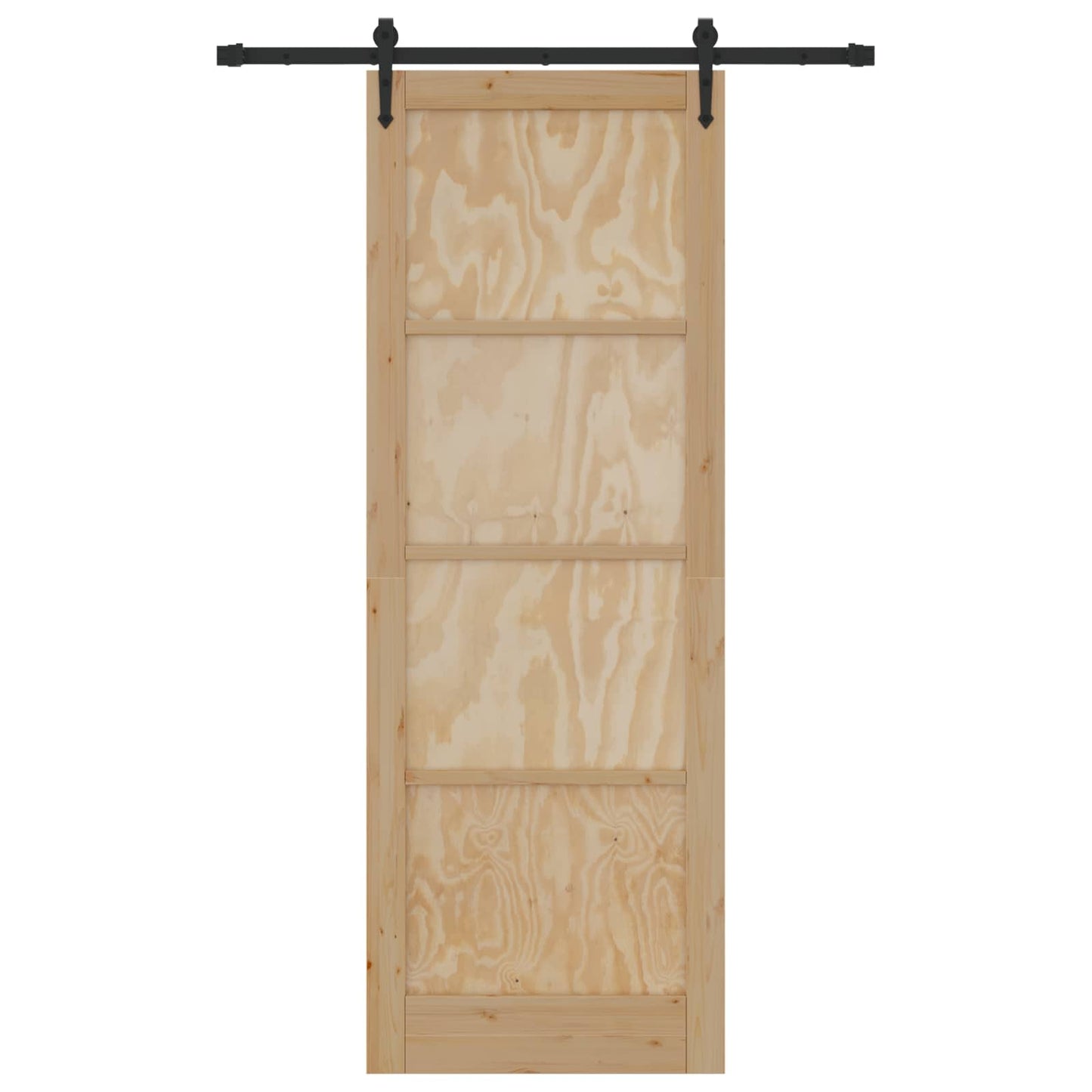 Skydedør ORKDAL Naturfarvet 83 x 232 cm Massivt fyrretræ