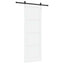 Skydedør ORKDAL Hvid 83 x 232 cm Massivt fyrretræ