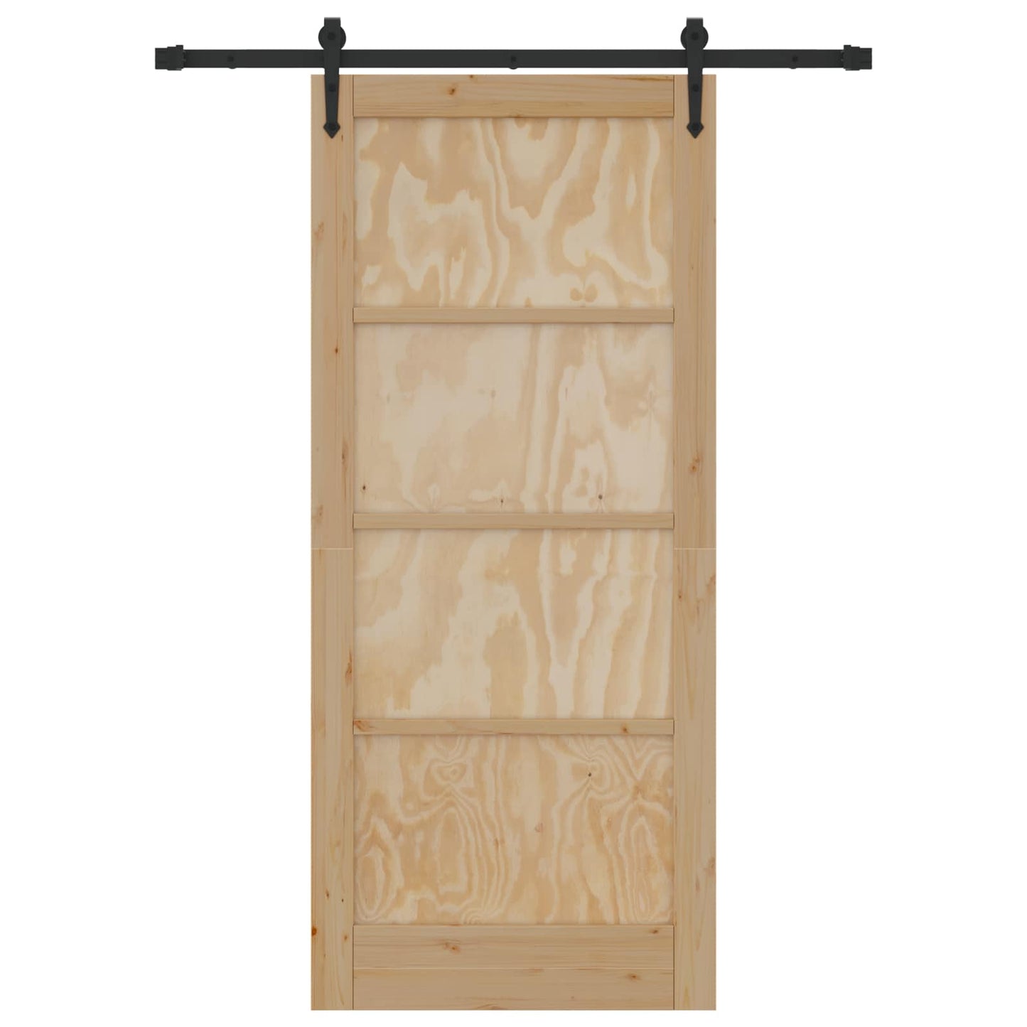 Skydedør ORKDAL Naturfarvet 86 x 198,5 cm Massivt fyrretræ