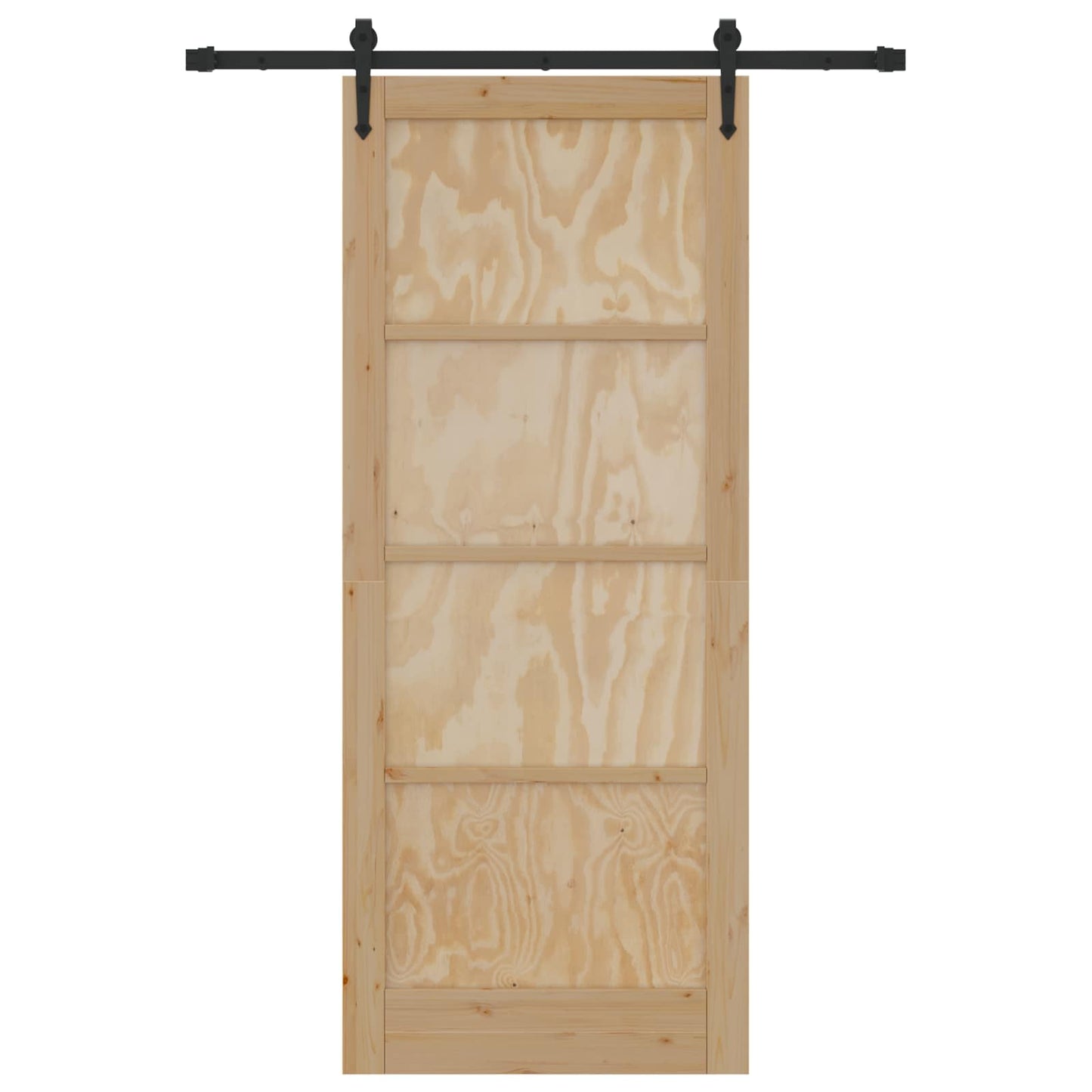 Skydedør ORKDAL Naturfarvet 86 x 211 cm Massivt fyrretræ