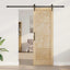 Skydedør ORKDAL Naturfarvet 73,5 x 211 cm Massivt fyrretræ