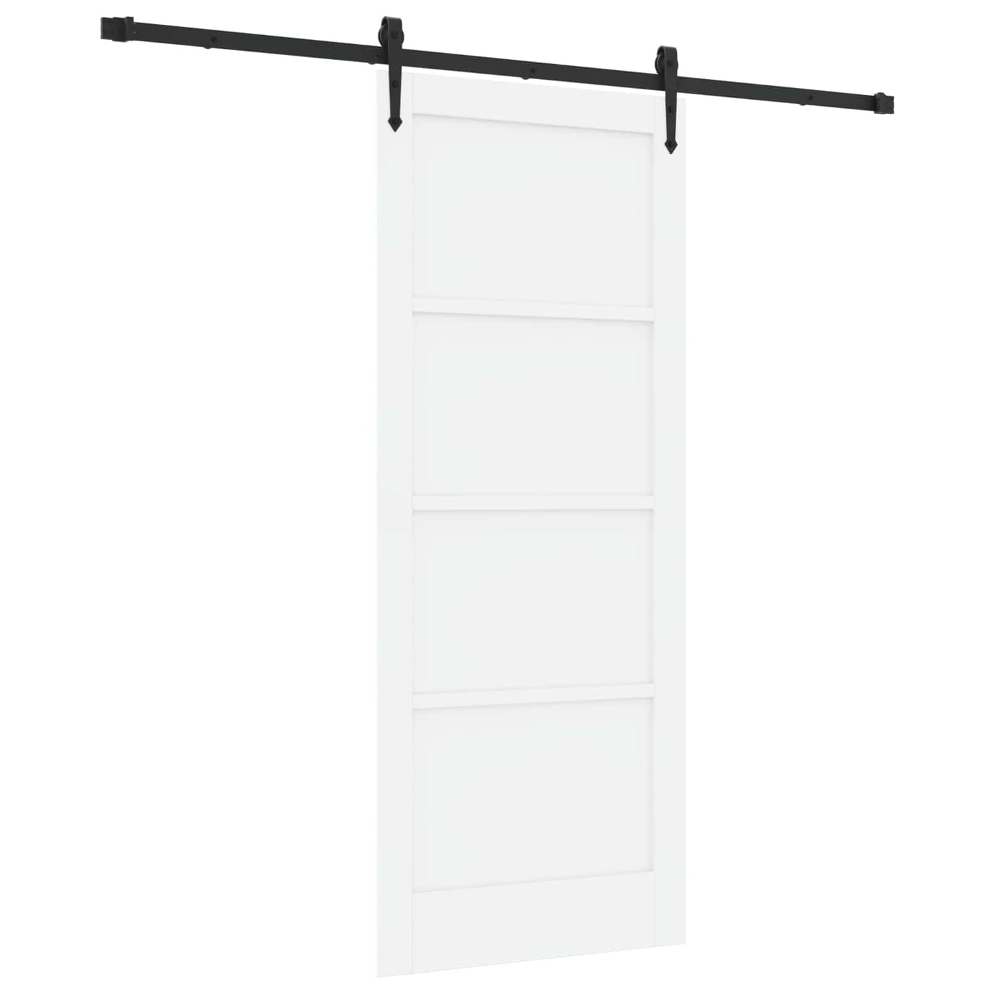 Skydedør ORKDAL Hvid 83 x 202 cm Massivt fyrretræ