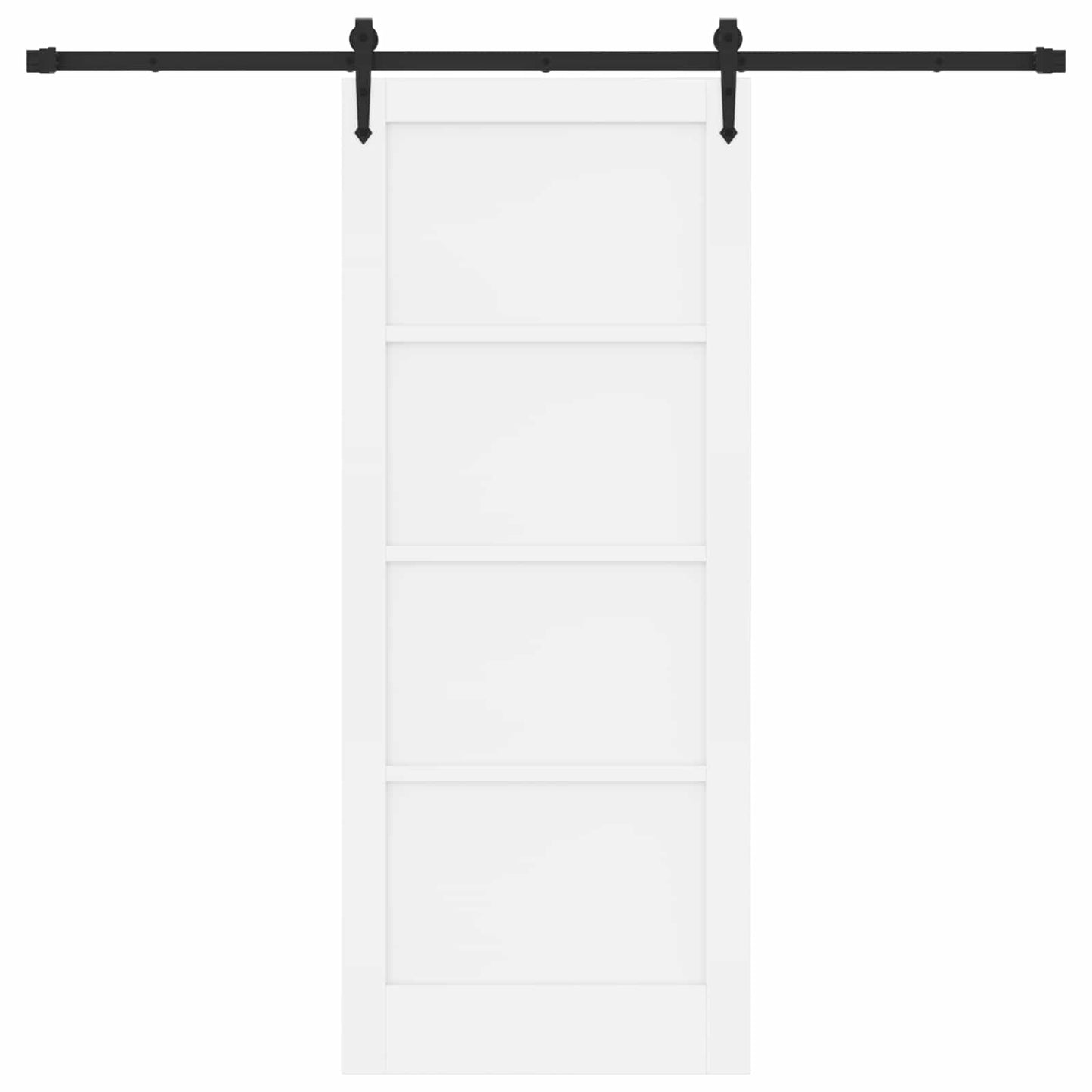 Skydedør ORKDAL Hvid 83 x 202 cm Massivt fyrretræ
