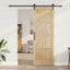 Skydedør ORKDAL Naturfarvet 83 x 232 cm Massivt fyrretræ
