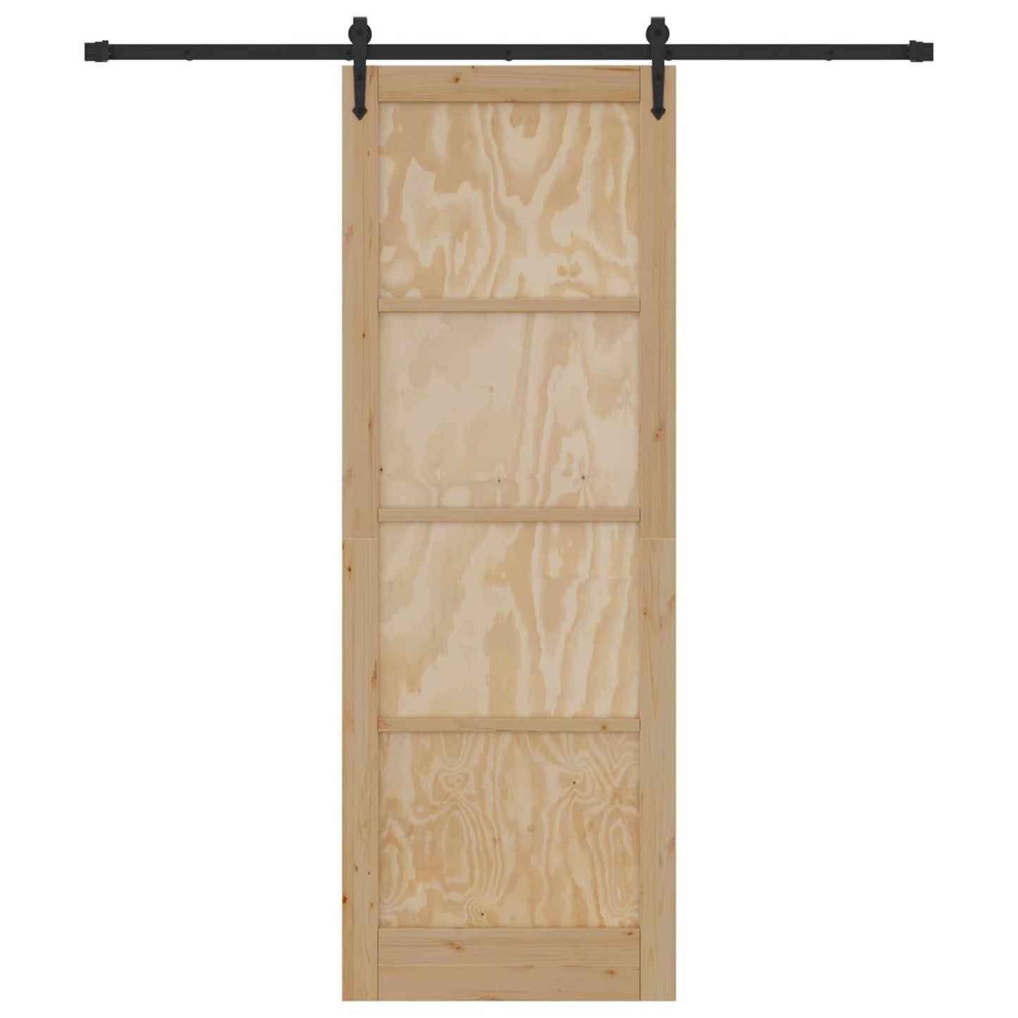 Skydedør ORKDAL Naturfarvet 83 x 232 cm Massivt fyrretræ