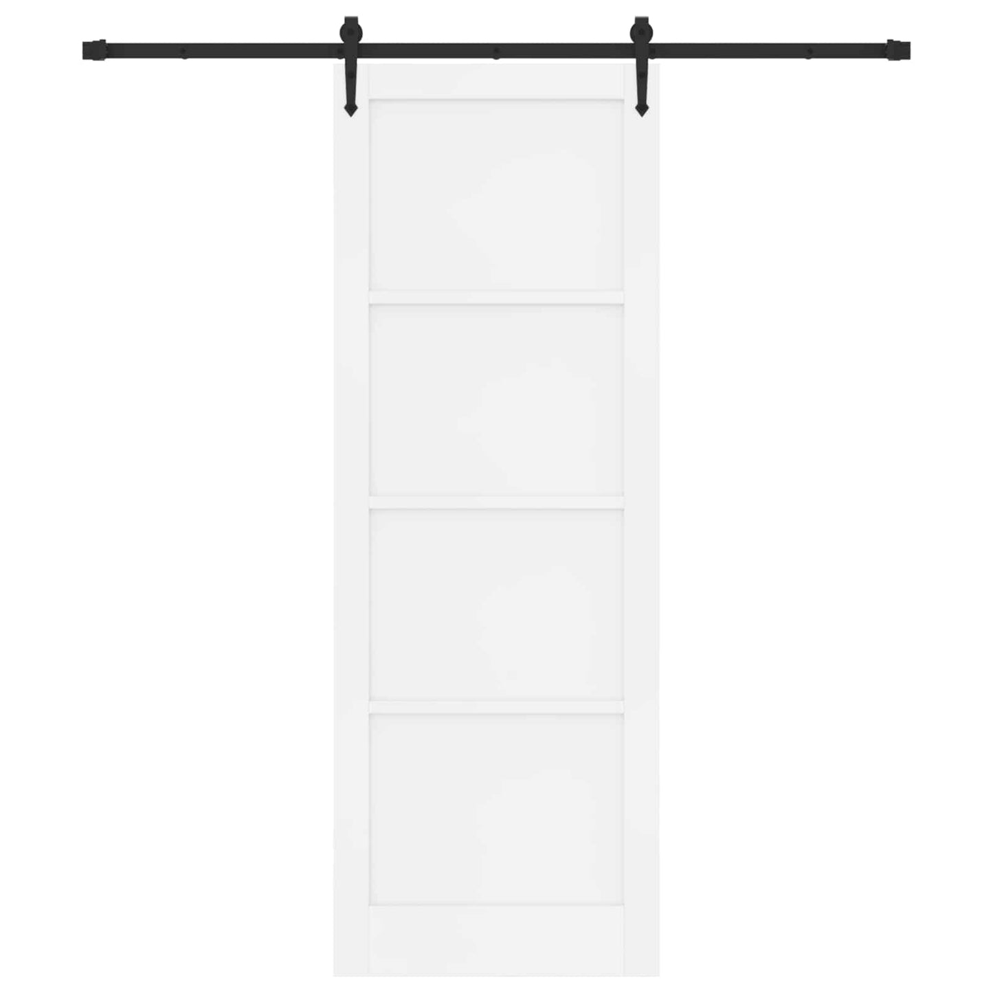 Skydedør ORKDAL Hvid 83 x 232 cm Massivt fyrretræ