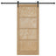 Skydedør ORKDAL Naturfarvet 86 x 198,5 cm Massivt fyrretræ