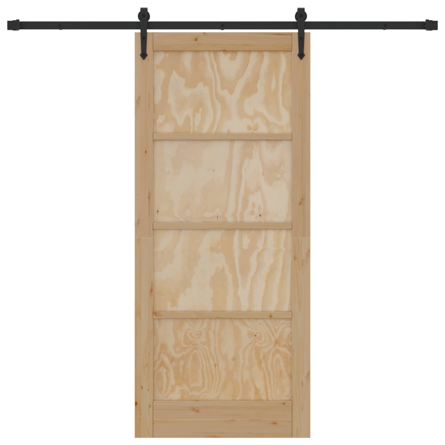 Skydedør ORKDAL Naturfarvet 86 x 198,5 cm Massivt fyrretræ