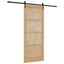 Skydedør ORKDAL Naturfarvet 86 x 211 cm Massivt fyrretræ