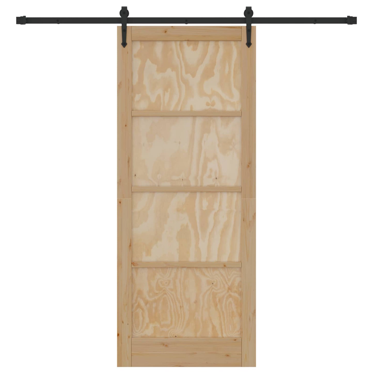 Skydedør ORKDAL Naturfarvet 86 x 211 cm Massivt fyrretræ