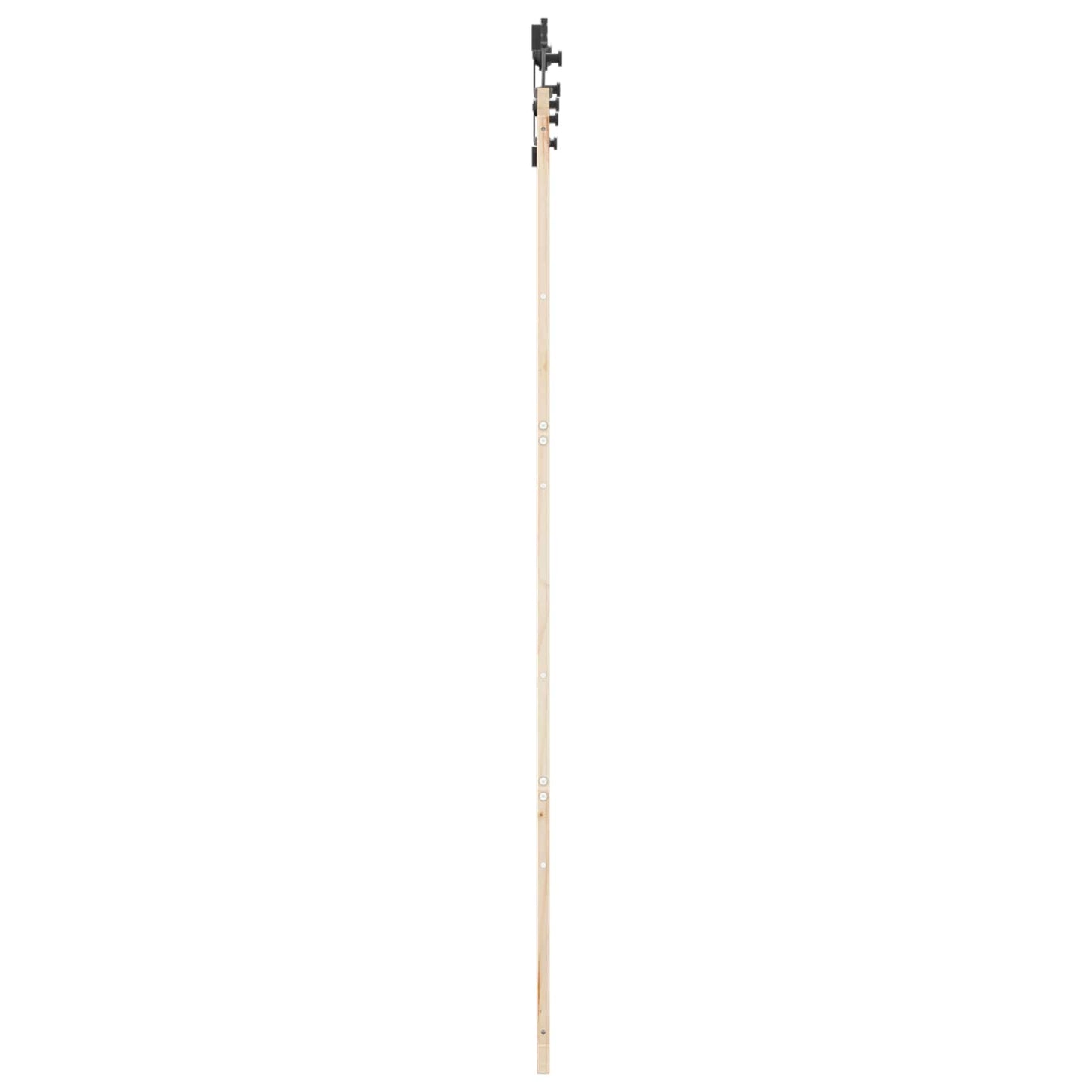 Skydedør 90 x 208 cm Massivt fyrretræ Naturfarvet