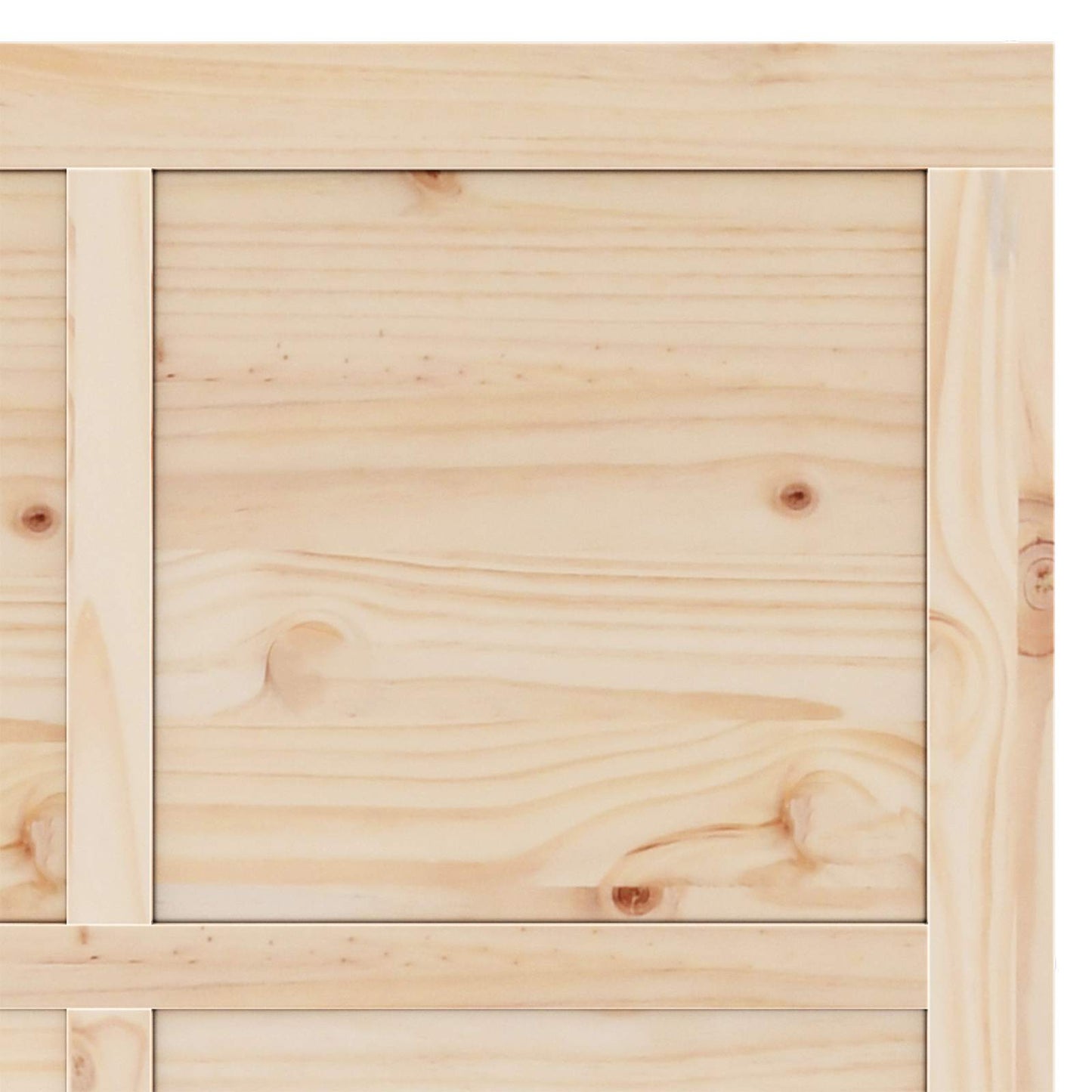 Skydedør 80 x 208 cm Massivt fyrretræ Naturfarvet