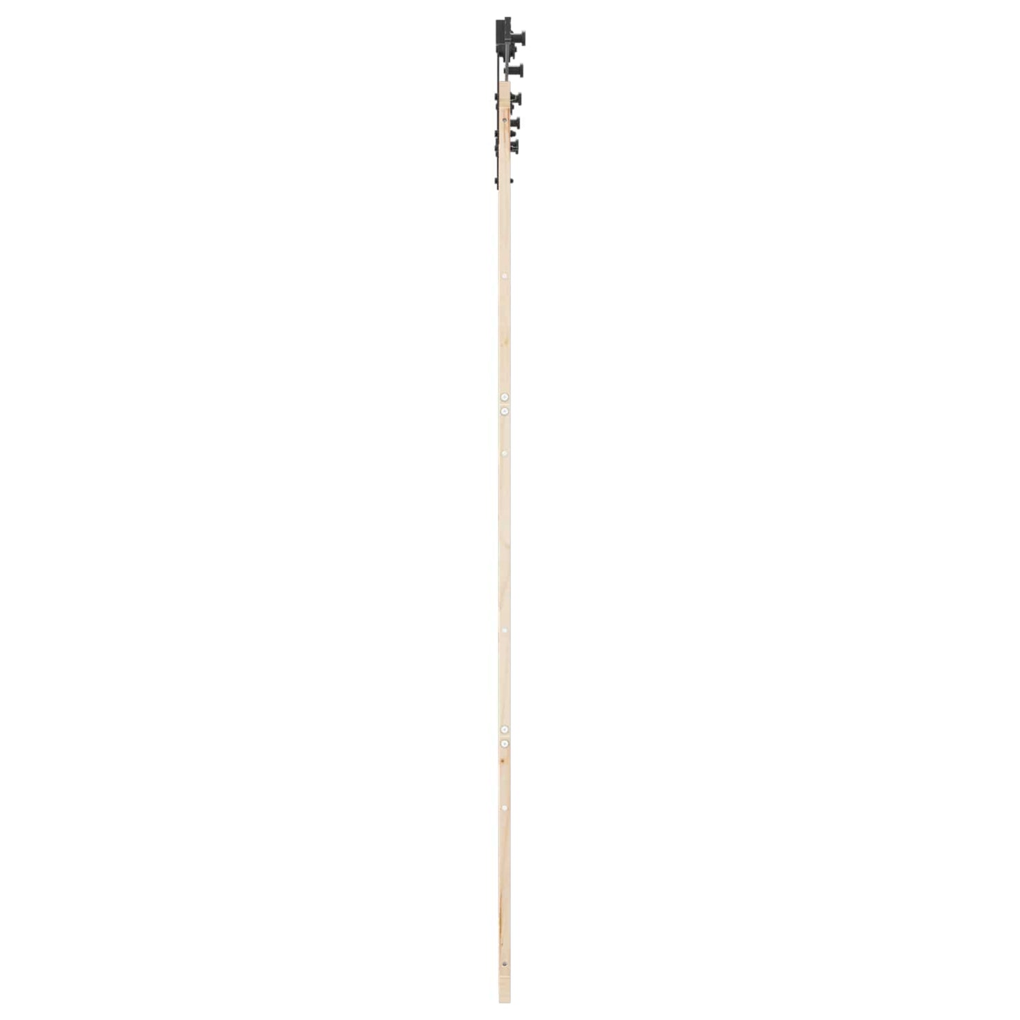 Skydedør 100 x 208 cm Massivt fyrretræ Naturfarvet
