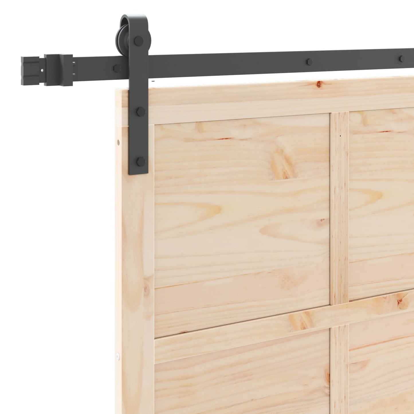 Skydedør Naturfarvet 100 x 208 cm Massivt fyrretræ