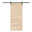 Skydedør Naturfarvet 100 x 208 cm Massivt fyrretræ