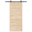 Skydedør Naturfarvet 80 x 208 cm Massivt fyrretræ
