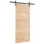 Skydedør Naturfarvet 80 x 208 cm Massivt fyrretræ