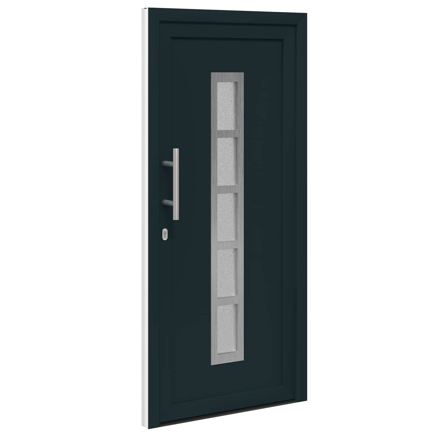 Hoveddør Antracit 98 x 200 cm PVC