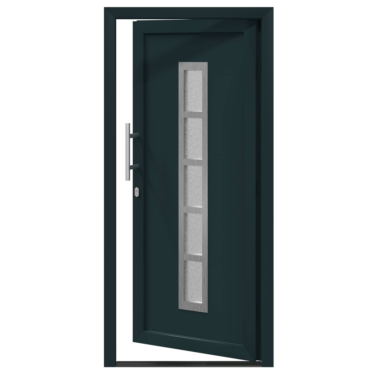 Hoveddør Antracit 98 x 200 cm PVC