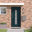 Hoveddør Antracit 108 x 208 cm PVC