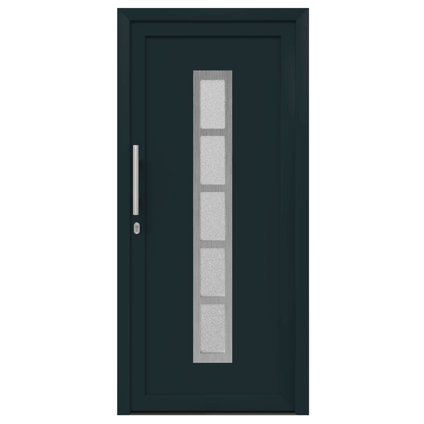 Hoveddør Antracit 108 x 208 cm PVC